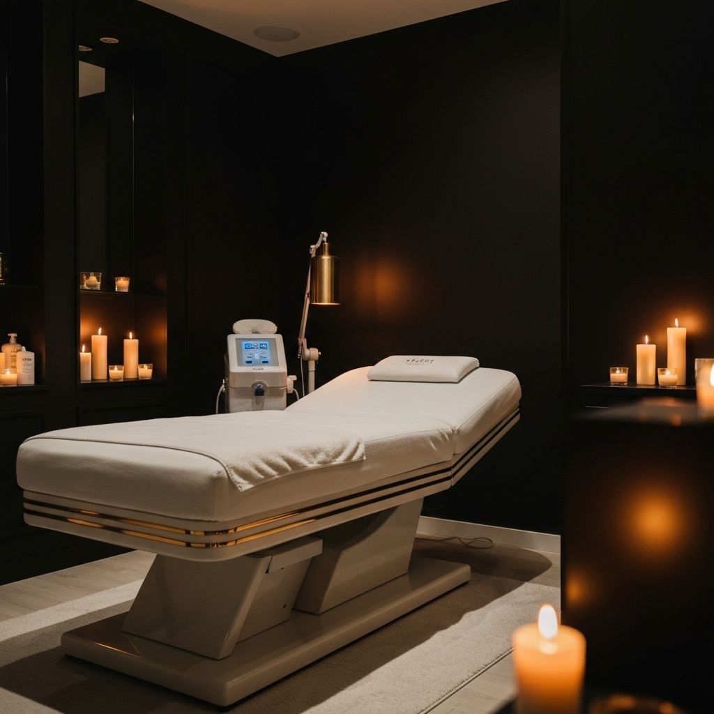 Luxury spa treatment room